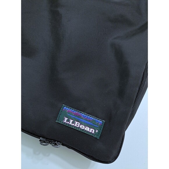 LL Bean Personal Travel Bag Vintage Toiletry Organizer Hanging Shower Black - Picture 7 of 11